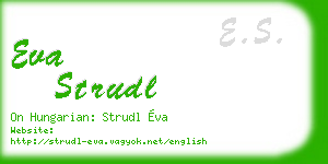 eva strudl business card