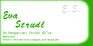 eva strudl business card